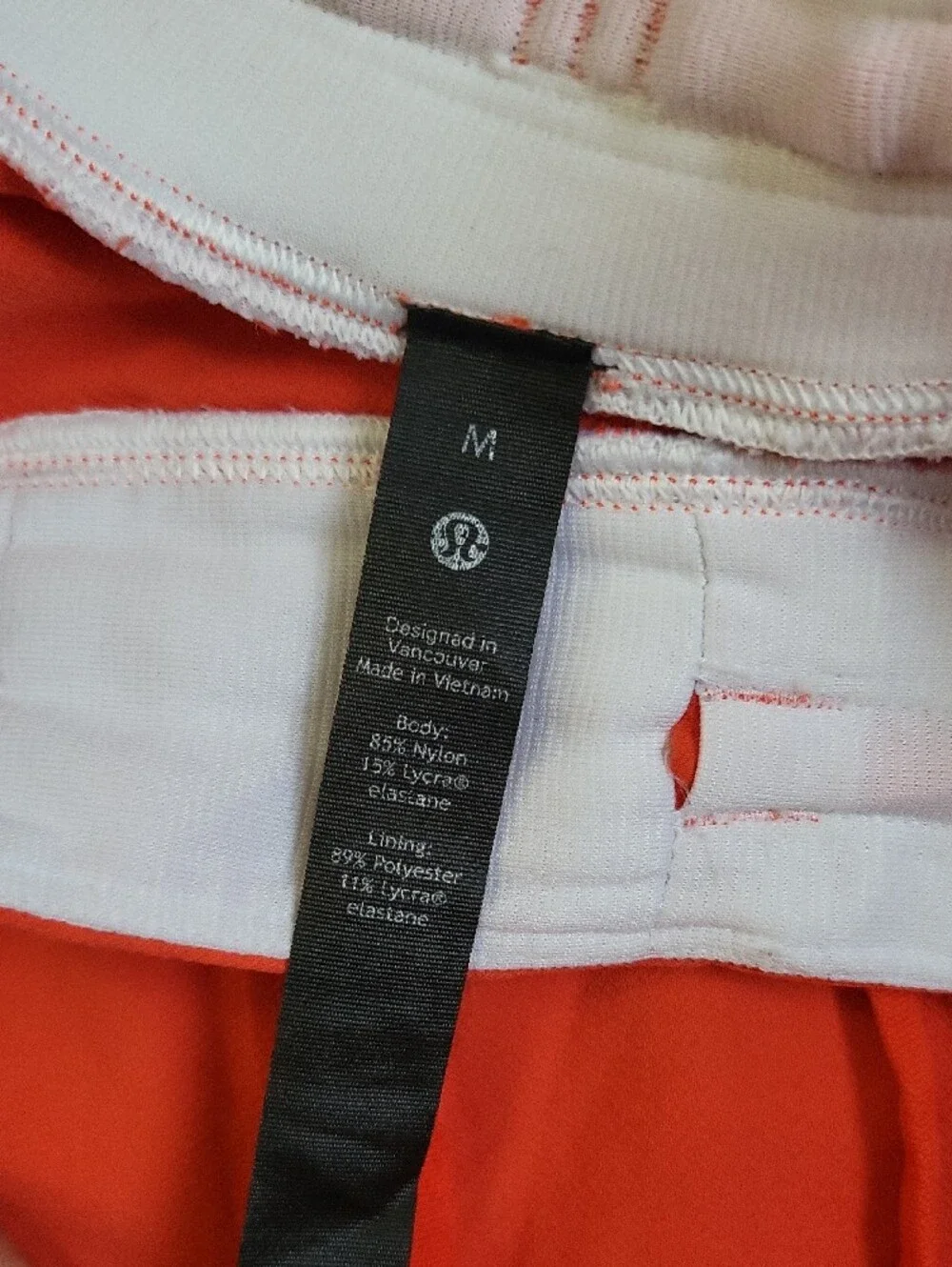 lululemon athletica Men's Orange Performance Drawstring Shorts